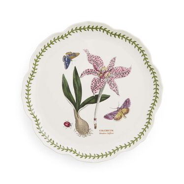 Botanic Garden Lotus Blossom Large Round Platter, Meadow Saffron Botanic Garden Lotus Blossom Large Round Platter, Meadow Saffron